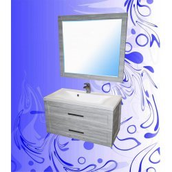 Комплект мебели для ванной "АДЕЛЬ" / Дуб Винтаж Грей