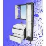 Комплект мебели для ванной  "ТОРОС ГРАФИТ" 4 предмета