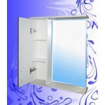 Шкаф-зеркало "Гамма Фасад 600"/Вяз Каньон Вековой Графит-Айс/Левый(Правый)