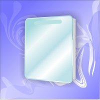 Шкаф-зеркало "Орион 600" / Свет