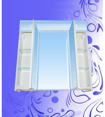 Шкаф-зеркало "Самуи-1" 600 / Люкс